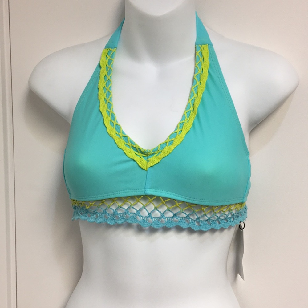 Vigoss Girls Swimsuit Mint Top Size 10/12
